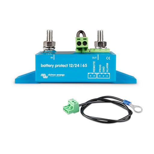 Protector de batería Victron BatteryProtect 12/24V 65A con conectores y cable incluido