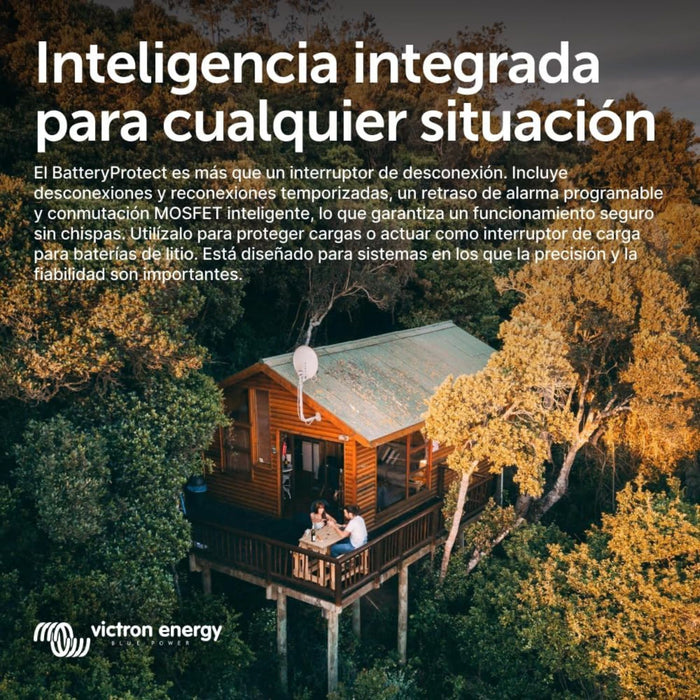 Funcionamiento inteligente del Victron BatteryProtect 12/24V 100A en aplicaciones off-grid