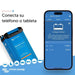 Cargador Victron Energy Blue Smart IP22 12/20 conectado por Bluetooth a un teléfono móvil mediante VictronConnect
