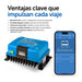 Cargador Victron Orion-Tr Smart 24/24-17 mostrando ventajas clave y control Bluetooth Smart