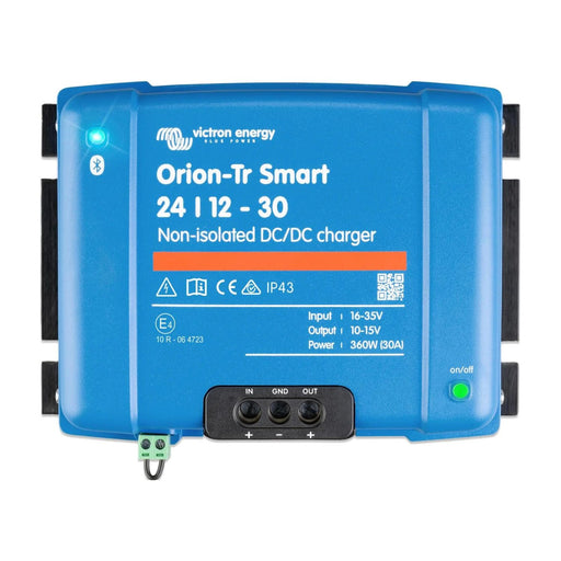 Cargador CC-CC Victron Orion-Tr Smart 24/12-30 de 30A y 360W vista frontal
