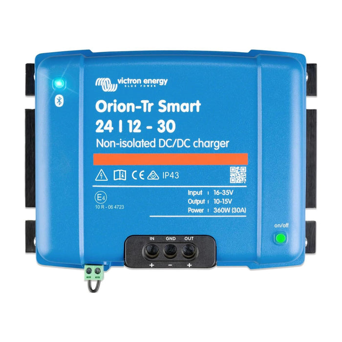 Cargador CC-CC Victron Orion-Tr Smart 24/12-30 de 30A y 360W vista frontal