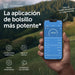 Aplicación VictronConnect en smartphone para control inalámbrico y datos en directo de cargadores Victron